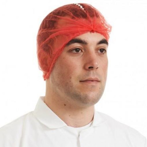 Picture of 10x100 Disposable Mob Cap Detectable - Red