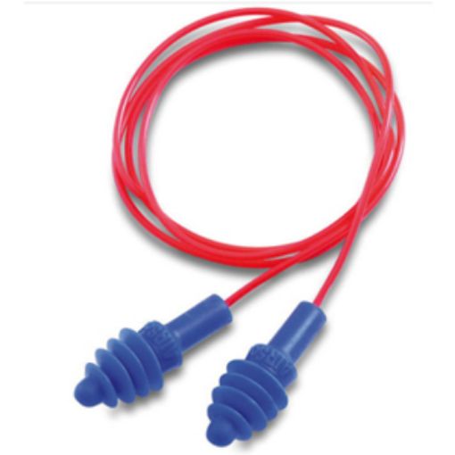 Picture of x50pr Airsoft Corded Ribbed Earplugs SNR 30dB