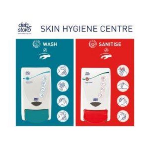 Picture of 2-Step Wash/Sanitise Skin Hygiene Centre 1lt - 1xAntibac,1x Sanitise Dispensers