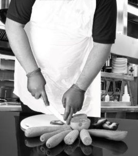 Picture of Disposable Apron 27x42"   White - Roll of 200