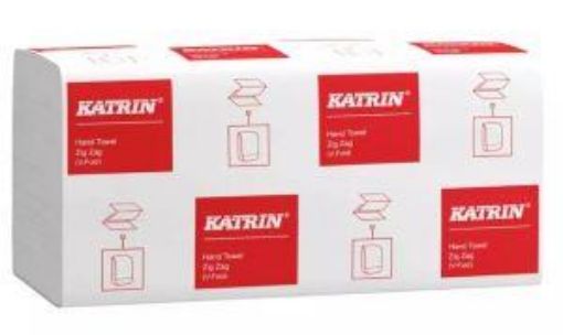 Picture of Katrin Basic 1ply VFold Hand Towels x5000 - White