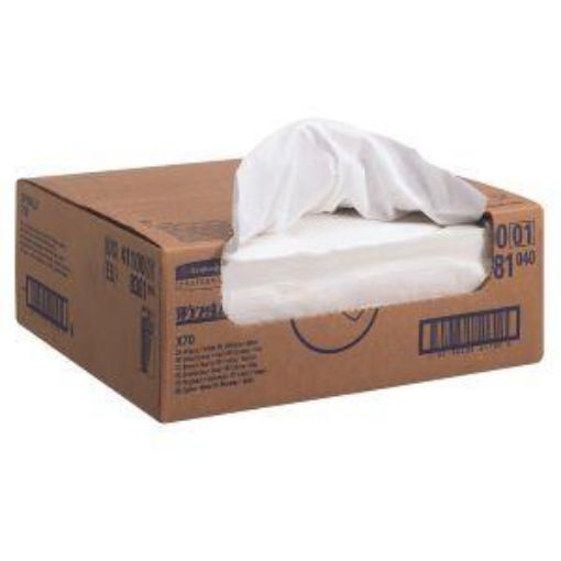 Picture of 8381 WypAll® X70 Right Rag Box 300wipes - WHITE