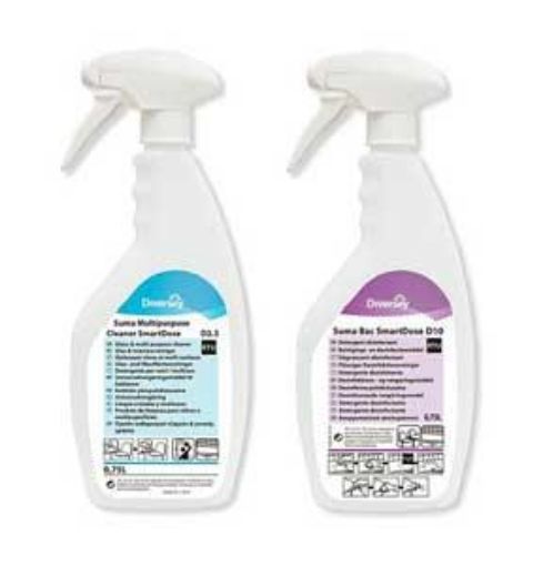Picture of 6x750ml Suma SMARTDOSE Refill Bottles D10 & D2.3 