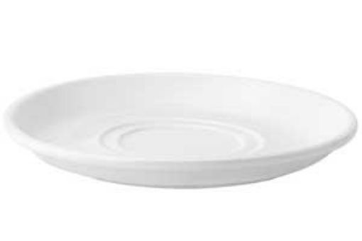 Picture of (6x6) 17.5cm/ 7" Pure White Double Well Saucer 