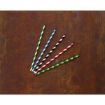 Picture of x250 20cm/ 8" Paper Straws (6mm bore) - Black Stripe
