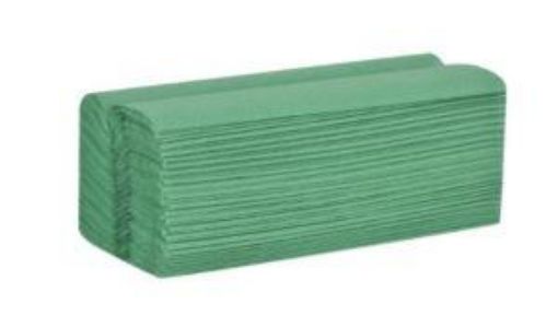 Picture of Essentials 1ply Green CFold Towel x2880 - 100% Recycled