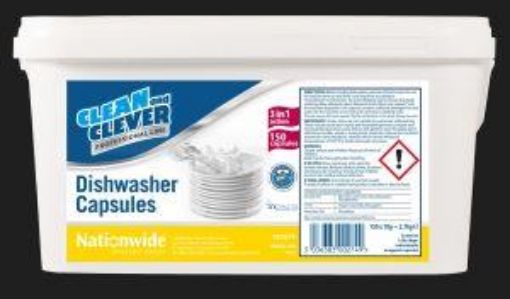 Picture of Clean & Clever 3in1 Dishwasher Capsules x150