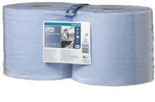 Picture of Tork Wiping Paper Plus 2ply Combi Rolls (2x255m) W1 W2 - Blue