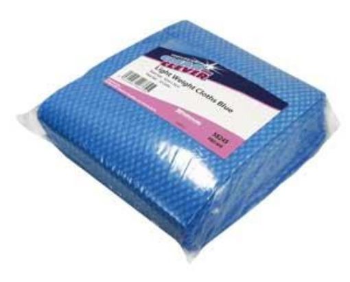 Picture of x50 Clean & Clever Lightweight Disp Cloth 42x38cm - Blue