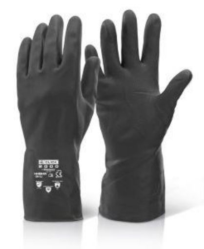 Picture of Household Latex Heavy Weight Glove - Black Large