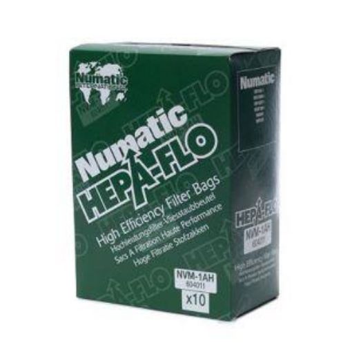 Picture of x10 Genuine Numatic Hepaflo Vac Bags NVM-1AH for RSV130, RSB140