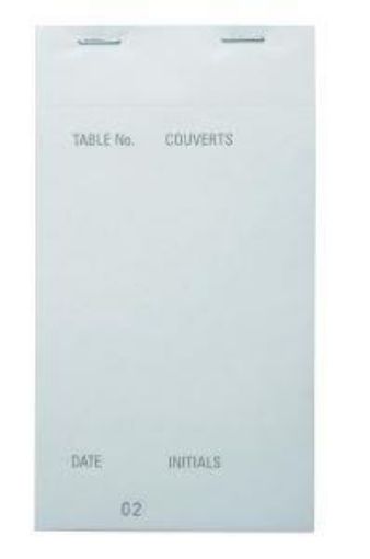 Picture of Duplicate Carbonless Waitress Pads 3.5x6.5"