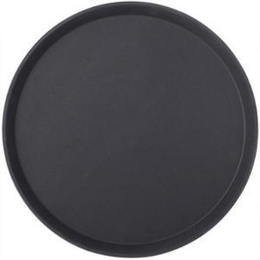 Picture of 40cm/ 16" Non Slip Tray Round - Black 