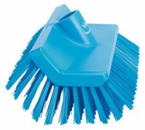 Picture of 26cm Vikan High Low Floor Wall Brush Medium - Blue
