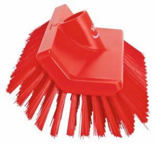 Picture of 26cm Vikan High Low Floor Wall Brush Medium - Red