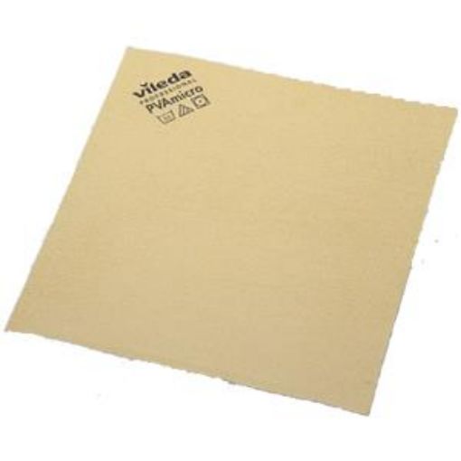 Picture of Vileda PVA Microfibre Cloth 38x35cm - Yellow