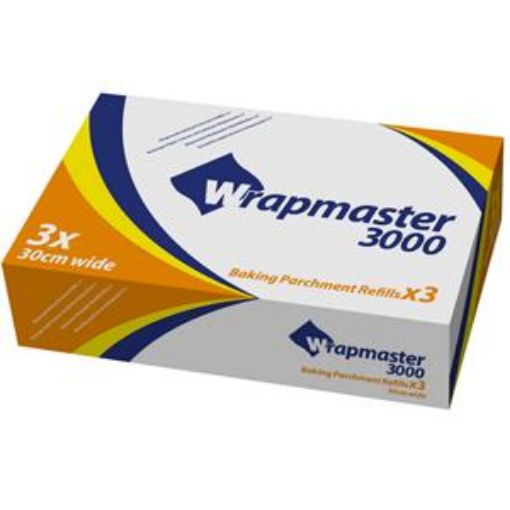 Picture of x3 30cm/ 12" x50m Parchment Refill Wrapmaster 3000
