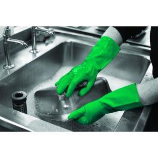 Picture of Latex Household Glove - Green Medium