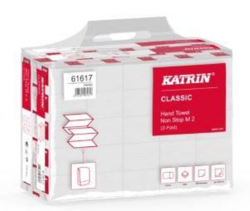 Picture of Katrin Non Stop Medium 2ply Folded Hand Towels x4000 - White 20.3x24cm