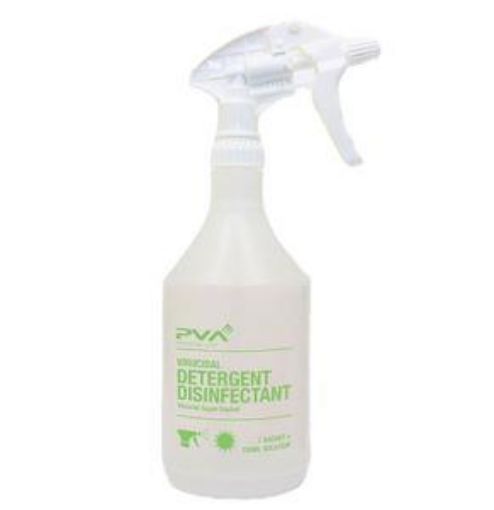 Picture of PVA Virucidal Detergent/Disinfectant Trigger Bottle - Green