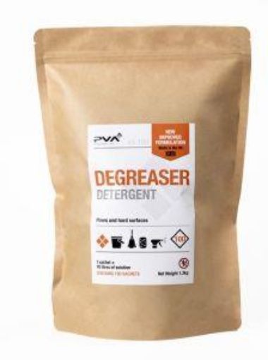Picture of 1x100 PVA Soluble Degreaser Detergent Sachets 10lt buckets 
