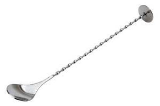 Picture of 11" Cocktail Spoon with Masher - Stainless Steel
