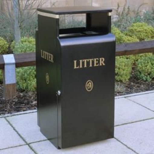 Picture of 100lt Valley Litter Bin - Steel
