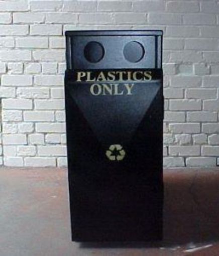 Picture of 50/50lt Valley Recycling Litter Bin - Steel 