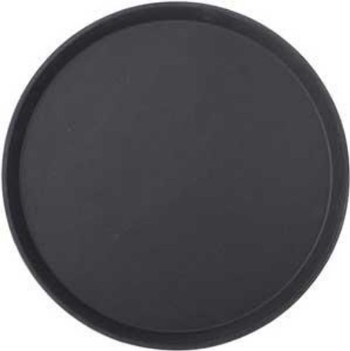 Picture of Non Slip Tray Round - Black - 35cm/ 14"