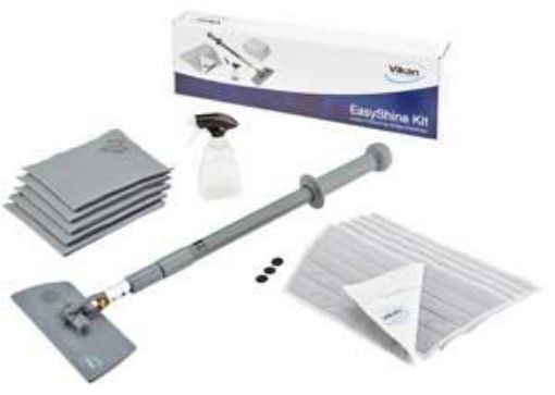 Picture of Vikan Easyshine Kit - Microfibre Glass Cleaning System)