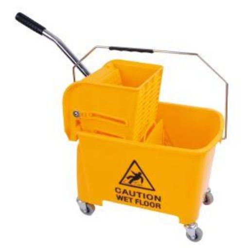 Picture of 20lt Speedy Dual Cavity Bucket & Wringer - Yellow