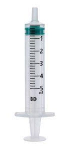 Picture of (100) BD Emerald 5ml Hypodermic Syringe