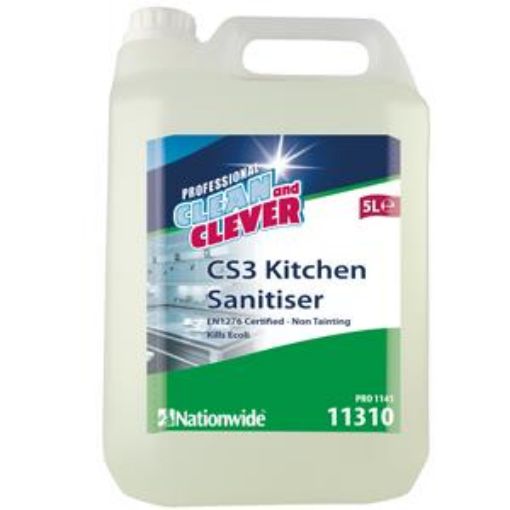 Picture of Clean & Clever CS3 Kitchen Sanitiser Cleaner Degreaser (5lt)