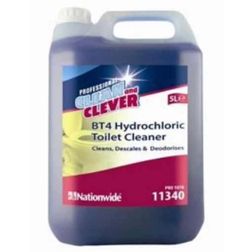 Picture of 2x5lt Clean & Clever BT4 Hydrochloric Toilet Cleaner 