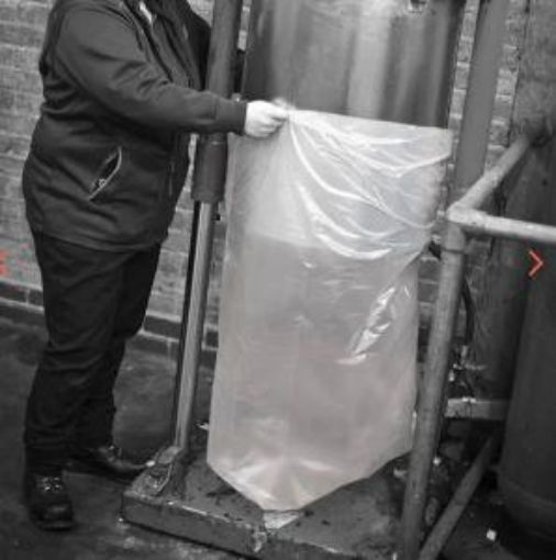 Picture of x100 Clear Compactor Sack XHDuty 20x34x46" CHSA 20kg 508x864x1169mm