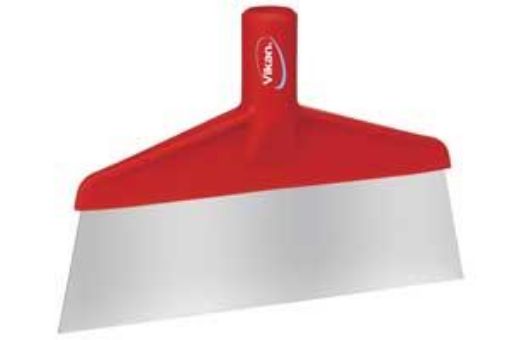 Picture of 245mm/ 10" Vikan Table & Floor Scraper - Red