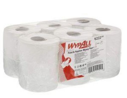 Picture of 6222 Wypall® Reach Food Hygiene C/Feed 6x430sh - White 