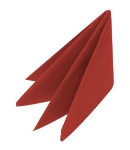 Picture of (4000) 24cm 2ply Cocktail Napkin 4 Fold - Red