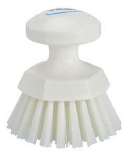 Picture of 11cm/ 5" Vikan Round Hand Brush Stiff - White