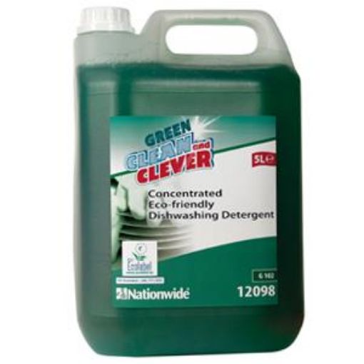 Picture of 2x5lt Green & Clever Conc. Neutral Washing Up Liquid 