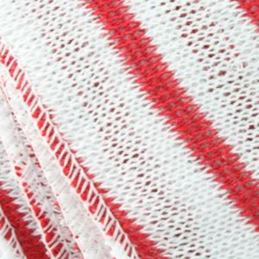 Picture of (10) Knitted Dishcloth 40x30cm - Red Stripe 