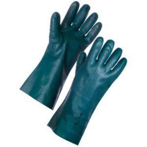 Picture of Double Dipped PVC Gauntlet 27cm - Green