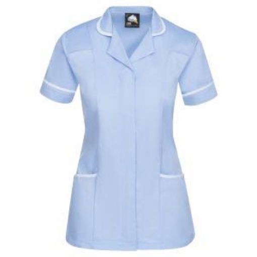 Picture of Ladies Florence Healthcare Tunic - Sky Blue/White