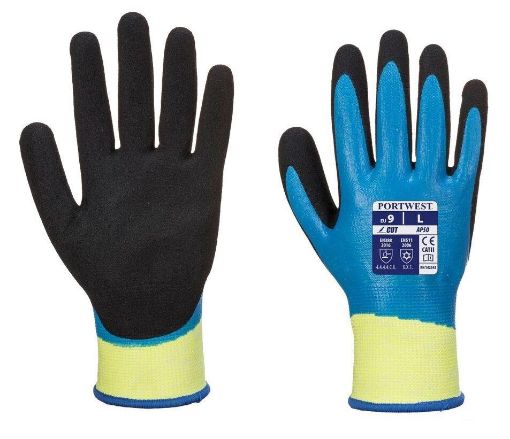 Picture of Aqua Cut Pro A4 Fully Coated Glove - Blue/Black