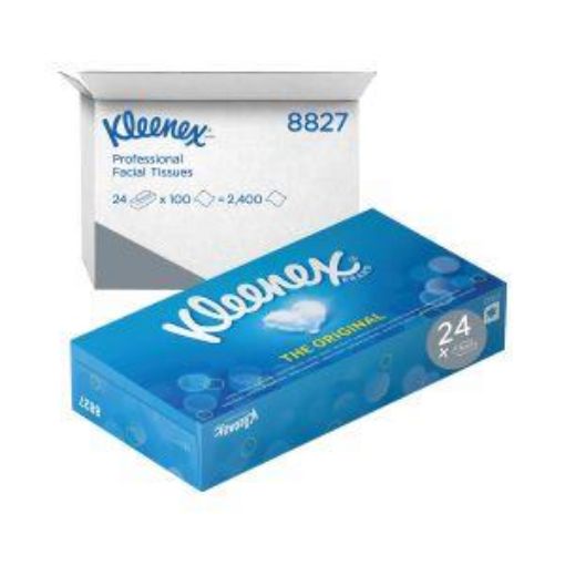 Picture of 8827 Kleenex Facial Tissues 2ply 24x100sheets