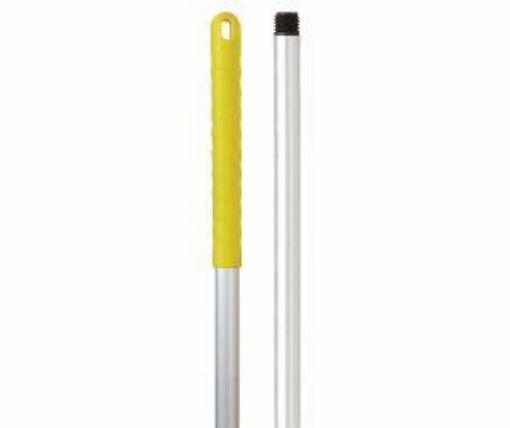 Picture of 1.25m Alloy Hygiene Handle Threaded - Yellow Grip 