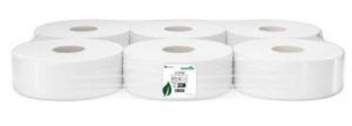 Picture of Essentials 2ply Jumbo Toilet Roll 3" 6x300m
