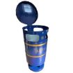 Picture of 94lt Knight Closed Top Litter Bin - Blue