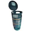 Picture of 94lt Knight Closed Top Litter Bin - Green 