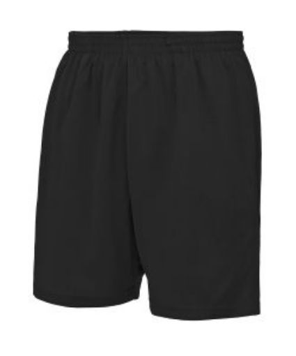 Picture of Just Cool Cool Polyester Sport Shorts - Black 